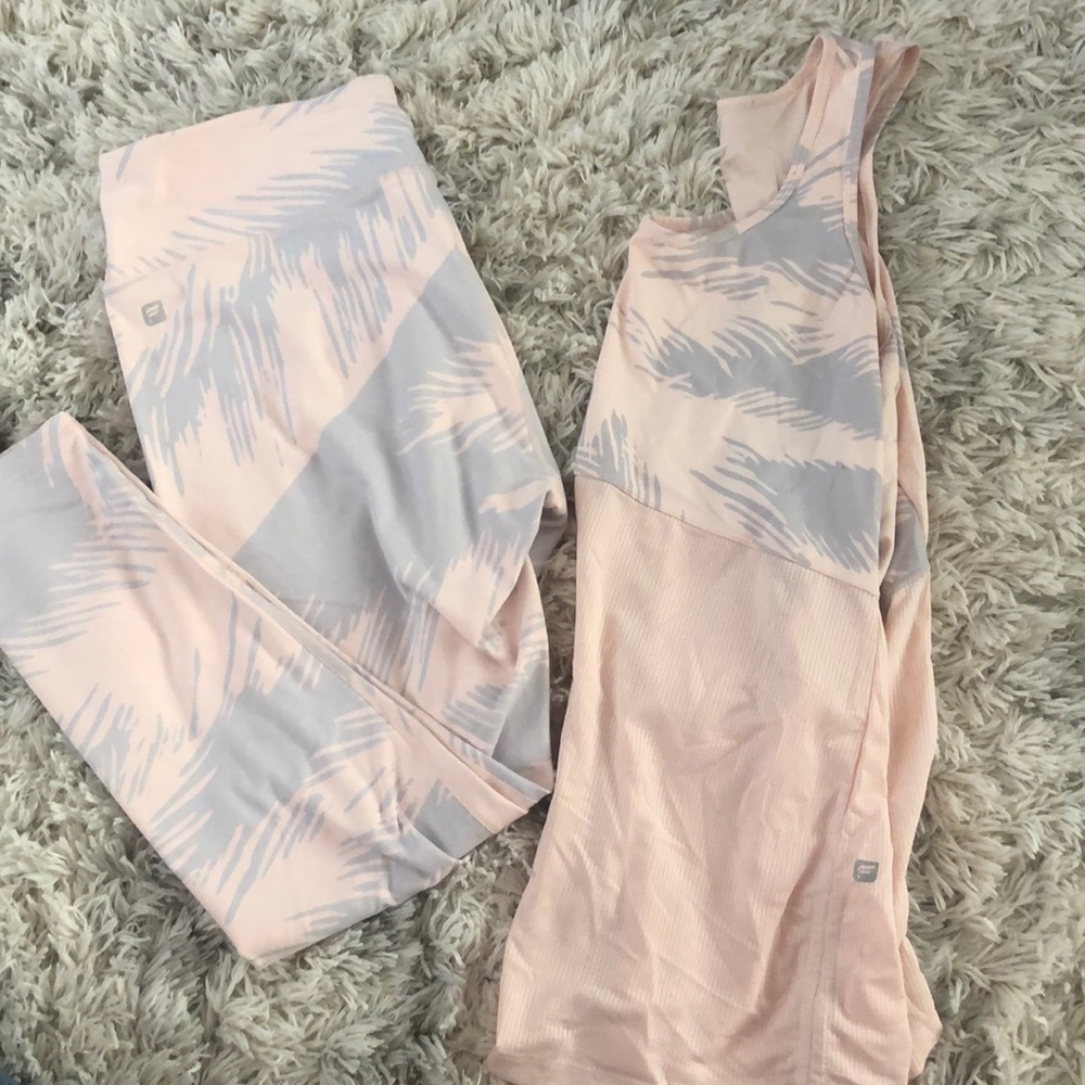 Matching Fabletics Leggings and Tank Top